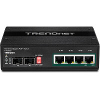 TRENDnet TI-PG62B - Unmanaged - L2 - Gigabit Ethernet (10/100/1000) - Vollduplex - Power over Ethernet (PoE) - Wandmontage