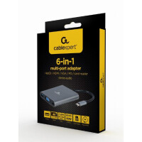 Gembird A-CM-COMBO6-01 - USB 3.2 Gen 1 (3.1 Gen 1) Type-C...