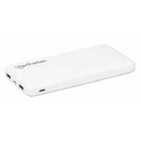 Manhattan Powerbank 10.000 mAh - Zwei USB-A-Ausgangsports...