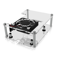 ICY BOX IB-RP106 - Behausung - Raspberry Pi - Raspberry Pi - Schwarz - Transparent - Acryl - Stahl - Taiwan