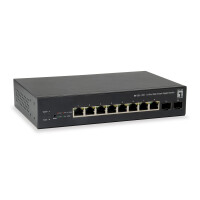 LevelOne GEP-1051 - Switch - Smart - 8 x 10/100/1000 PoE+...