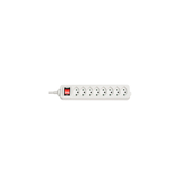 Lindy 73169 Innenraum 8AC outlet(s) Weiß Verlängerungskabel