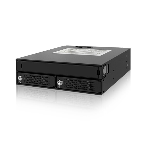 Icy Dock MB994IKO-3SB - 15 mm - 1 Lüfter - 4 cm - 12 Gbit/s - Schwarz - Aluminium - Metall
