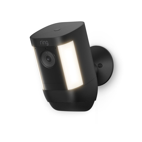 Ring Spotlight Cam Pro Battery - IP-Sicherheitskamera - Outdoor - Kabellos - Decke/Wand - Schwarz - Box