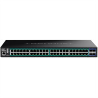 TRENDnet 52-Port Gigabit Web Smart PoE+ Switch with 10G...