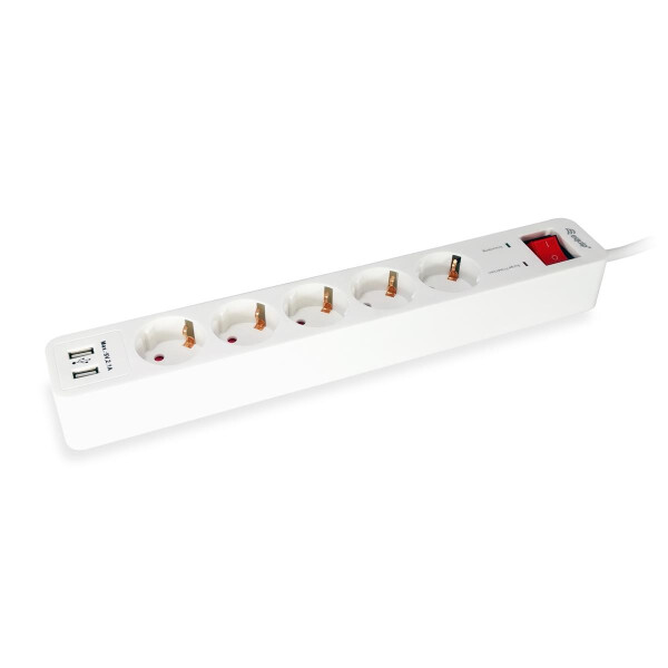 Equip 245554 - 1,8 m - 5 AC-Ausgänge - Indoor - Typ F - Typ F - 1,5 mm²