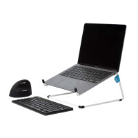 R-Go Steel Office Laptopst&auml;nder - wei&szlig; - Notebook-St&auml;nder - Wei&szlig; - Stahl - 25,4 cm (10 Zoll) - 55,9 cm (22 Zoll) - 5 kg