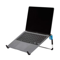 R-Go Steel Travel Laptopst&auml;nder - wei&szlig; - Notebook-St&auml;nder - Wei&szlig; - Stahl - 25,4 cm (10 Zoll) - 55,9 cm (22 Zoll) - 5 kg