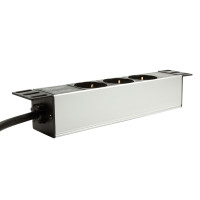 LogiLink PDU3B01 - 1U - Polypropylen (PP) - Schwarz - 3 AC-Ausgänge - 1,8 m - H05VV-F