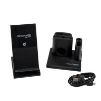 RealPower ChargeAIR Connect - Indoor - USB - Kabelloses Aufladen - Schwarz