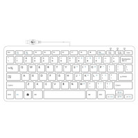R-Go Compact R-Go Tastatur - QWERTY (US) - wei&szlig; - kabelgebunden - Mini - Kabelgebunden - USB - QWERTY - Wei&szlig;