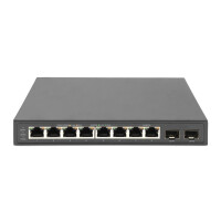 DIGITUS 8-Port Gigabit + 2 Gigabit SFP Ports