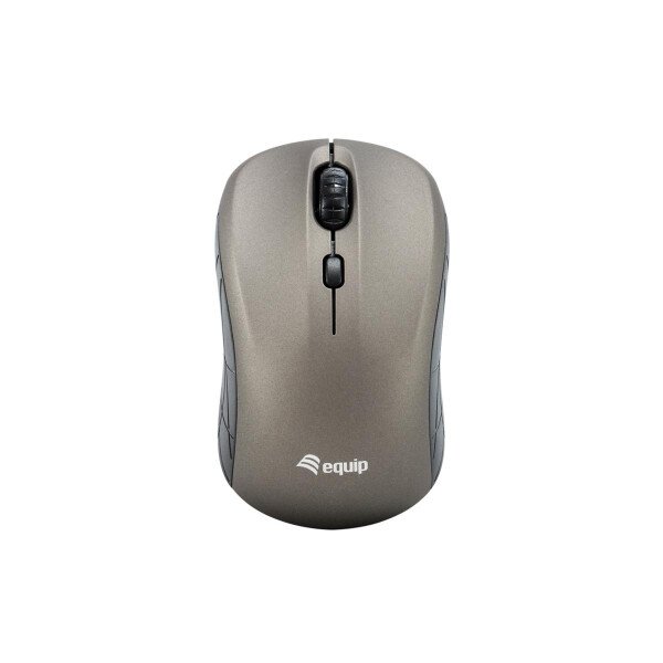 Equip Optische Mini Maus kabellos - Beidhändig - Optisch - RF Wireless - 1600 DPI - Grau