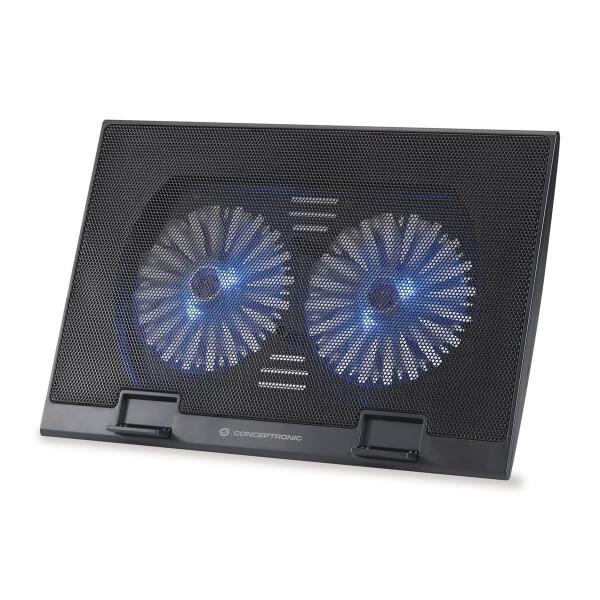 Conceptronic THANA02B - 43,2 cm (17 Zoll) - 2 Stück(e) - 12,5 cm - 1000 RPM - Schwarz - Eisen - Kunststoff