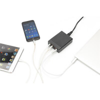 DIGITUS 4-Port Universal USB-Ladeadapter, USB Type-C