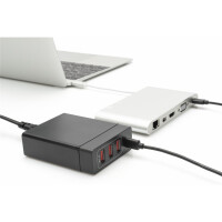 DIGITUS 4-Port Universal USB-Ladeadapter, USB Type-C