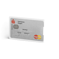 Durable Kreditkartenhülle RFID SECURE 3 Stück silber