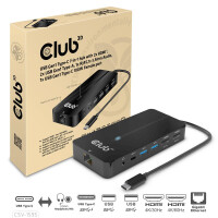 Club 3D USB Gen1 Type-C 7-in-1 hub with 2x HDMI - 2x USB...