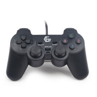 Gembird JPD-UDV-01 - Gamepad - PC - D-Pad - Analog / Digital - Kabelgebunden - USB 2.0