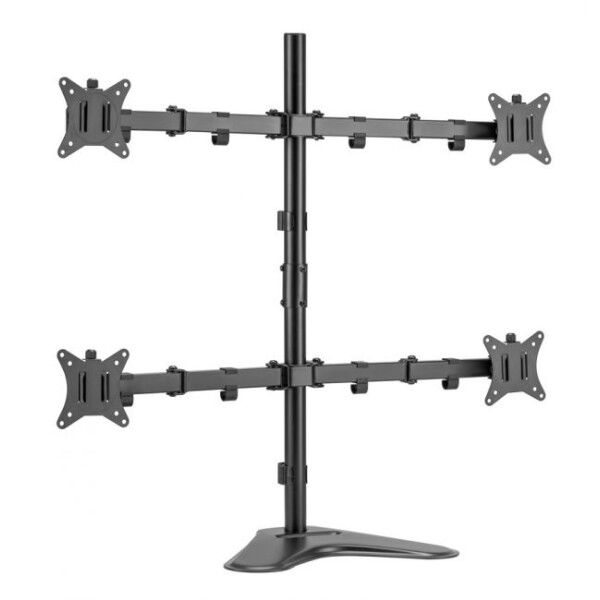 Equip 17"-32" Vierfach-Monitor/LCD-Tischfußhalterung - Freistehend - 36 kg - 43,2 cm (17 Zoll) - 81,3 cm (32 Zoll) - 100 x 100 mm - Schwarz