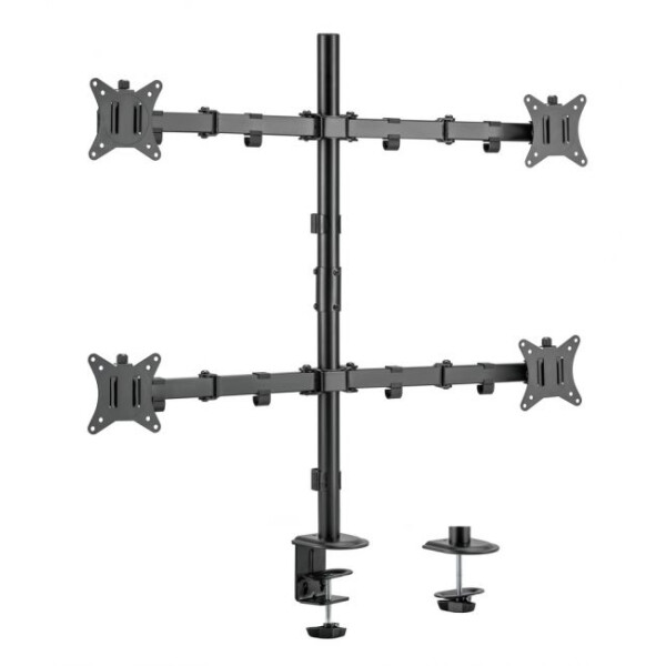 Equip 17”–32” Vierfach-Gelenk-Monitor/LCD-Tischhalterung - Klemme - 36 kg - 43,2 cm (17 Zoll) - 81,3 cm (32 Zoll) - 100 x 100 mm - Schwarz