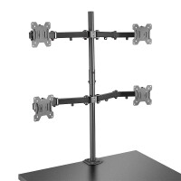 Lindy Quad Display Bracket w/ Pole & Desk Clamp -...