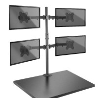 Lindy Quad Display Bracket w/ Pole & Desk Clamp -...