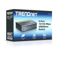 TRENDnet TE100 S5 - Switch - 0,1 Gbps - 5-Port 3 HE - Extern