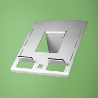 R-Go Morelia Laptopst&auml;nder - Tablettest&auml;nder - silver - Silber - Aluminium - 25,4 cm (10&quot;) - 68,6 cm (27&quot;) - 10 kg - 75 x 75,100 x 100 mm
