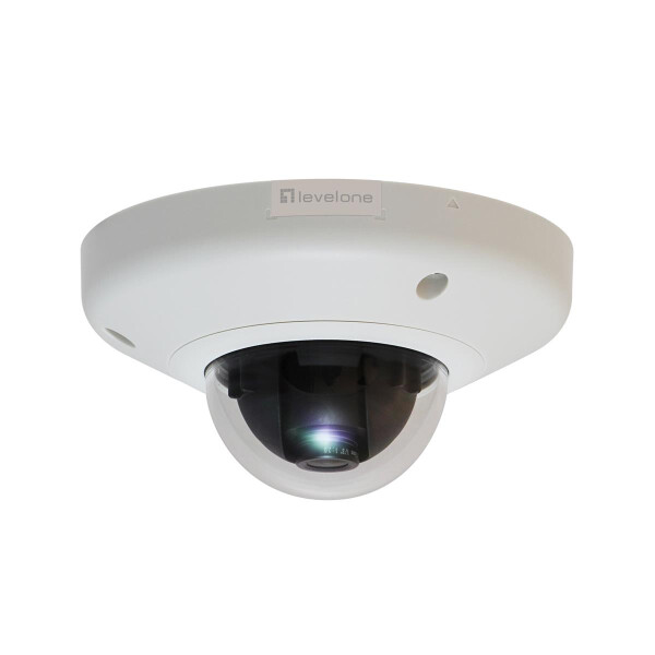 LevelOne Fixed Dome Network Camera - 3-Megapixel - PoE 802.3af - IP-Sicherheitskamera - Kabelgebunden - CE - FCC - IK08 - Decke/Wand - Schwarz - Wei&szlig; - Kuppel