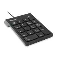 Equip USB Nummernblock Tastatur - Keypad - USB - 18 - Universal - 1,35 m - Schwarz