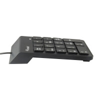 Equip USB Nummernblock Tastatur - Keypad - USB - 18 - Universal - 1,35 m - Schwarz