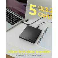 ICY BOX Externes Gehäuse Ultra Slim SATA USB Type-C/Type-A retail - Laufwerks-Gehäuse - Gehäuse