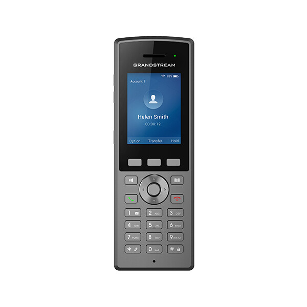 Grandstream WP825 - IP-Mobiltelefon - Anthrazit - Tisch/Bank - Antibakteriell - Chemikalienbeständig - Tropfsicher - Wasserdicht - IP67 - 2 Zeilen
