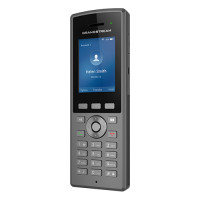 Grandstream WP825 - IP-Mobiltelefon - Anthrazit - Tisch/Bank - Antibakteriell - Chemikalienbeständig - Tropfsicher - Wasserdicht - IP67 - 2 Zeilen