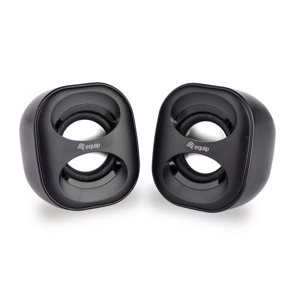Equip Mini-USB-Lautsprecher - 2.0 Kanäle - Verkabelt - 3 W - 90 - 20 Hz - 40 Ohm - Schwarz