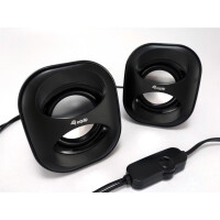 Equip Mini-USB-Lautsprecher - 2.0 Kanäle - Verkabelt - 3 W - 90 - 20 Hz - 40 Ohm - Schwarz