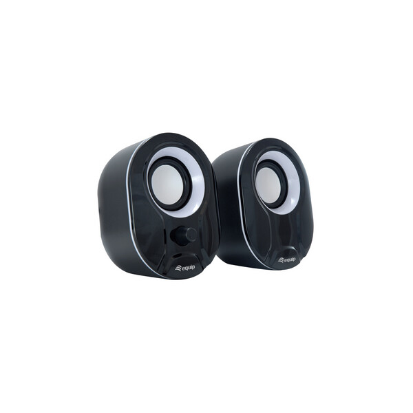 Equip Stereo-2.0-Lautsprecher - 2.0 Kanäle - Verkabelt - 3 W - 80 - 20 Hz - 40 Ohm - Schwarz - Weiß