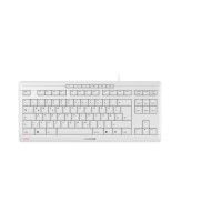 Cherry STREAM KEYBOARD TKL - USB - Scherenschlüsselschalter - QWERTZ - Weiß