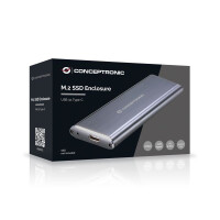 Conceptronic HDE01G - SSD-Gehäuse - M.2 - M.2 - SATA - Serial ATA II - Serial ATA III - 10 Gbit/s - USB Anschluss - Grau