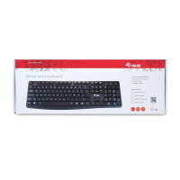 Equip Kabelgebundene USB Tastatur - Volle Größe (100%) - USB - QWERTY - Schwarz