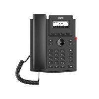 Fanvil X301P - IP-Telefon - Schwarz - Kabelgebundenes Mobilteil - Tisch/Wand - Linux - 2 Zeilen