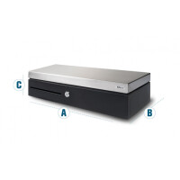 Safescan SD-4617S - Cash Drawer - Schwarz, Silber