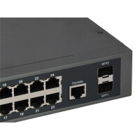 LevelOne GEP-2652 - Switch - Smart - 24 x 10/100/1000 PoE++ 2 Gigabit - - 1 - Switch - 1 Gbps