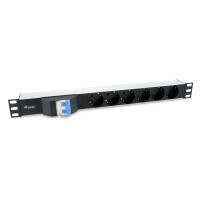 Equip 333312 - Standard - 1U - Horizontal - Aluminium - Schwarz - 6 AC-Ausgänge
