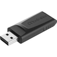 Verbatim Slider - USB-Stick 128GB - Schwarz - 128 GB -...