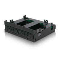 Icy Dock MB732SPO-B - Schwarz - Metall - Kunststoff - 5,7,9.5,12.5,15 mm - 12 Gbit/s - CE - REACH - 145,8 mm