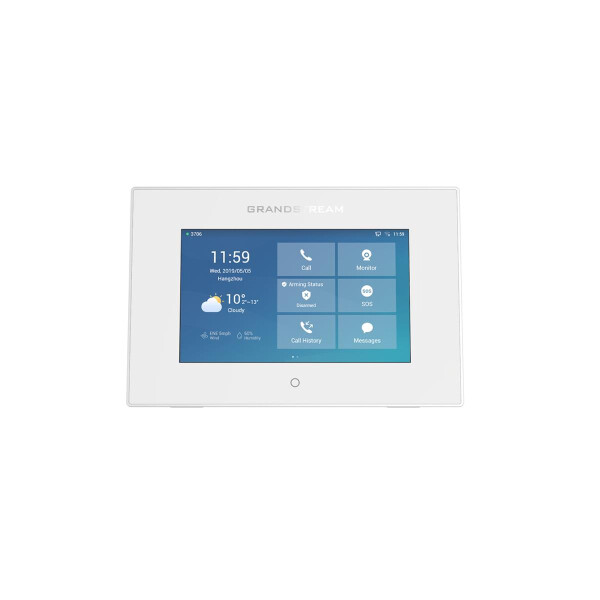 Grandstream GSC3570 - 17,8 cm (7 Zoll) - TFT - 1024 x 600 Pixel - Kapazitiv - H.264 - H.264 BP - Weiß