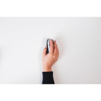 Bakker Grip Mouse Wireless - Optisch - RF Wireless - 1600 DPI - Schwarz - Silber