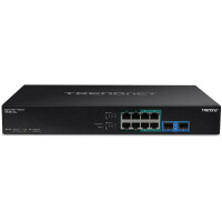 TRENDnet TPE-BG102G - Unmanaged - Gigabit Ethernet (10/100/1000) - Vollduplex - Power over Ethernet (PoE) - Rack-Einbau - 1U